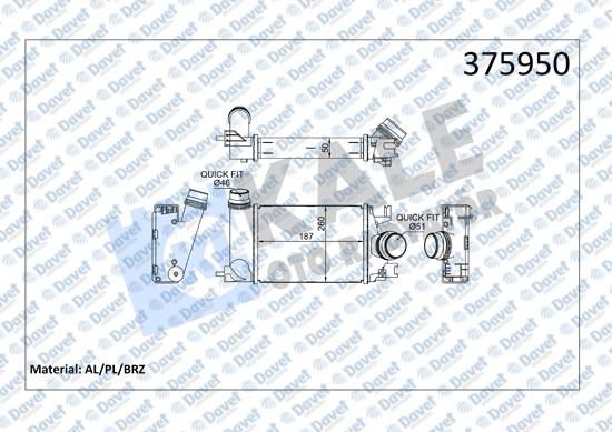 42-3534 Turbo Radyatoru (Intercooler) Renault Taliant 1.0 Tce 2021- / Dacia Sandero Iii / Logan Iii / Jogger 1.0 Tce 2021-